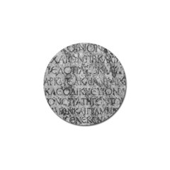 Ancient Greek Typography Photo Golf Ball Marker (4 Pack) by dflcprintsclothing