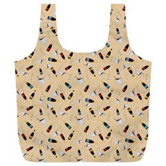 Festive Champagne Full Print Recycle Bag (xl) by SychEva