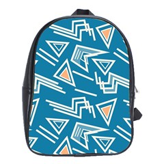 Abstract Pattern Geometric Backgrounds   School Bag (xl) by Eskimos
