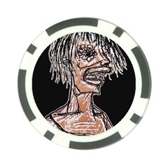 Sketchy Style Drawing Zombie Woman Poker Chip Card Guard (10 Pack) by dflcprintsclothing