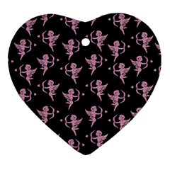 Cupid Pattern Ornament (heart) by Valentinaart