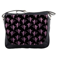 Cupid Pattern Messenger Bag by Valentinaart