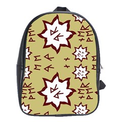 Abstract Pattern Geometric Backgrounds   School Bag (xl) by Eskimos