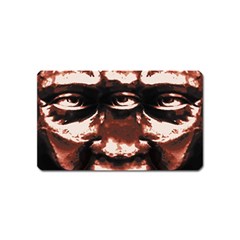 Creepy Head Portrait Artwork Magnet (name Card) by dflcprintsclothing