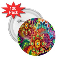 Mandalas Colorful Abstract Ornamental 2 25  Buttons (100 Pack)  by artworkshop