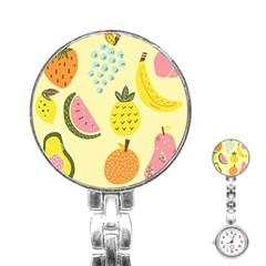 Graphic-fruit Stainless Steel Nurses Watch by nate14shop