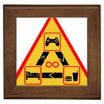 Gamer-geek-video-game-sign-fan Framed Tile Front