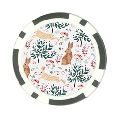Seamless-pattern-with-rabbit Poker Chip Card Guard by nate14shop