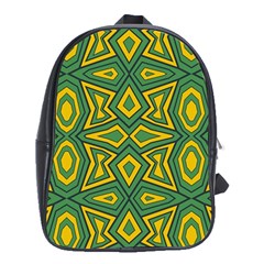 Abstract Pattern Geometric Backgrounds School Bag (xl) by Eskimos