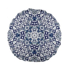 Blue-design Standard 15  Premium Flano Round Cushions by nateshop