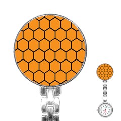 Honeycomb Stainless Steel Nurses Watch by nateshop