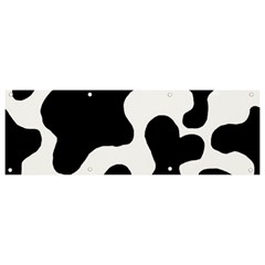 Cow Pattern Banner And Sign 9  X 3  by BangZart