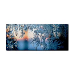 Frost Winter Morning Snow Season White Holiday Hand Towel by artworkshop