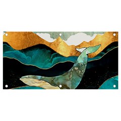Ocean Whale Painting Sea Undersea Banner And Sign 4  X 2  by Wegoenart