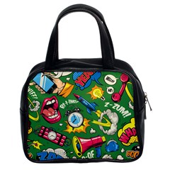 Cartoon Pattern Classic Handbag (two Sides) by designsbymallika