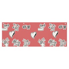 Stickers Hobbies Hearts Reading Banner And Sign 8  X 3  by danenraven
