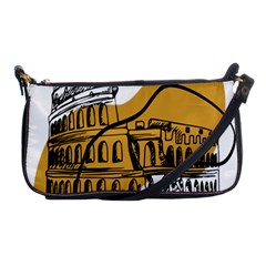 Colosseo Draw Silhouette Shoulder Clutch Bag by ConteMonfrey