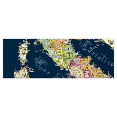 Map Italy Blue  Body Pillow Case Dakimakura (two Sides) by ConteMonfreyShop