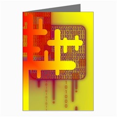 Code Binary System Greeting Cards (pkg Of 8) by Wegoenart