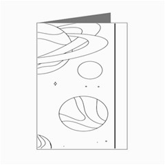 The Cuteness Of Saturn Mini Greeting Card by ConteMonfrey