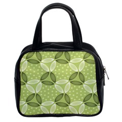 Pattern Green Classic Handbag (two Sides) by designsbymallika