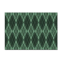 Dark Green Multi Colors Plaid  Sticker A4 (10 Pack) by ConteMonfrey