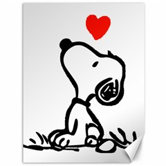 Snoopy Love Canvas 36  X 48  by Jancukart