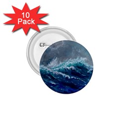 Waves Sea Sky Wave 1 75  Buttons (10 Pack) by Ravend