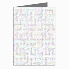 Computer Cyber Circuitry Circuits Electronic Greeting Cards (pkg Of 8) by Jancukart