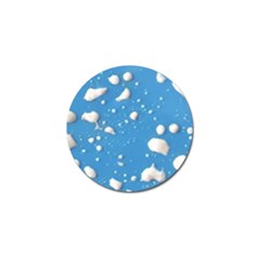 Ice Cream Bubbles Texture Golf Ball Marker by dflcprintsclothing