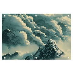 Mountains Alps Nature Clouds Sky Fresh Air Banner And Sign 6  X 4  by Pakemis