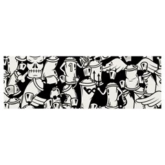 Graffiti Spray Can Characters Seamless Pattern Banner And Sign 12  X 4  by Pakemis
