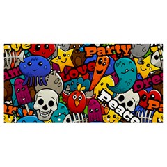Graffiti Characters Seamless Pattern Banner And Sign 8  X 4  by Pakemis