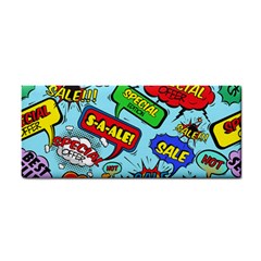 Comic Bubbles Seamless Pattern Hand Towel by Pakemis