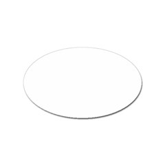 Color White Sticker Oval (10 Pack) by Kultjers