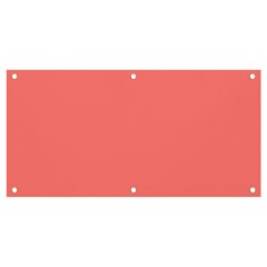 Color Light Red Banner And Sign 4  X 2  by Kultjers
