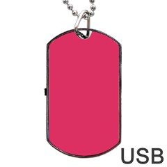 Color Cherry Dog Tag Usb Flash (one Side) by Kultjers