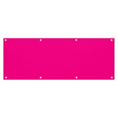 Color Deep Pink Banner And Sign 8  X 3  by Kultjers