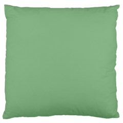 Color Dark Sea Green Large Cushion Case (two Sides) by Kultjers