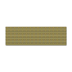 Golden Striped Decorative Pattern Sticker (bumper) by dflcprintsclothing