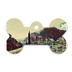 On The Way To Lake Garda, Italy  Dog Tag Bone (one Side) by ConteMonfrey