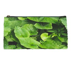 Layered Plant Leaves Iphone Wallpaper Pencil Case by artworkshop
