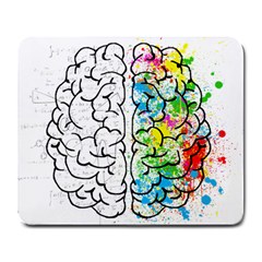 Brain-mind-psychology-idea-drawing Large Mousepad by Jancukart