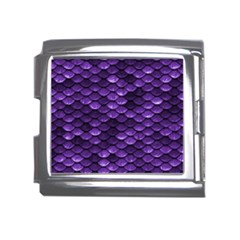 Purple Scales! Mega Link Italian Charm (18mm) by fructosebat