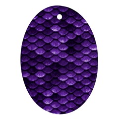 Purple Scales! Oval Ornament (two Sides) by fructosebat