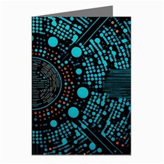 Big Data Abstract Abstract Background Greeting Cards (pkg Of 8) by Pakemis