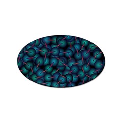 Background Abstract Textile Design Sticker Oval (10 Pack) by Ravend