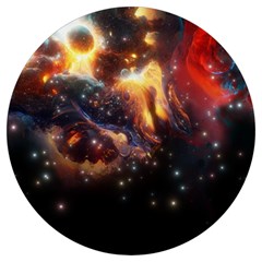 Nebula Galaxy Stars Astronomy Round Trivet by Uceng