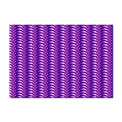 Purple Textile Vibrant Decor 3d Sticker A4 (10 Pack) by Ravend