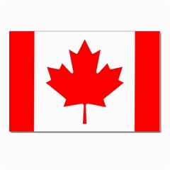 Canada Flag Canadian Flag View Postcard 4 x 6  (pkg Of 10) by Ravend